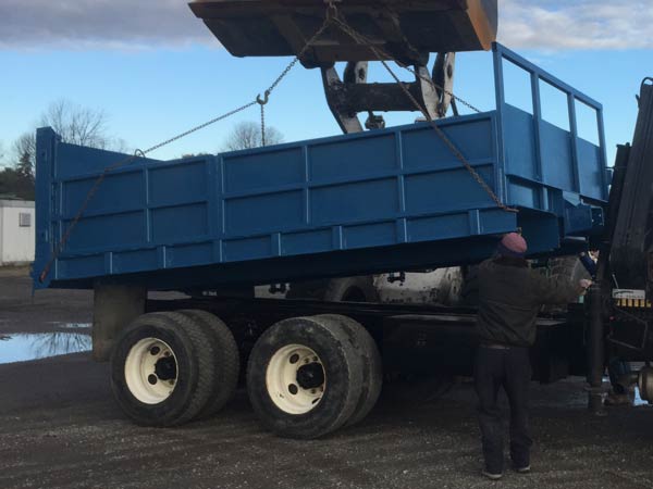 Dump Truck Box Sandblasting & Painting