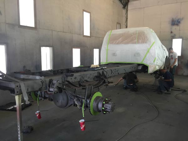 Truck Frame Sandblasting